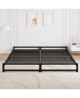 Full Size Metal Platform Bed Frame with Steel Slat Support