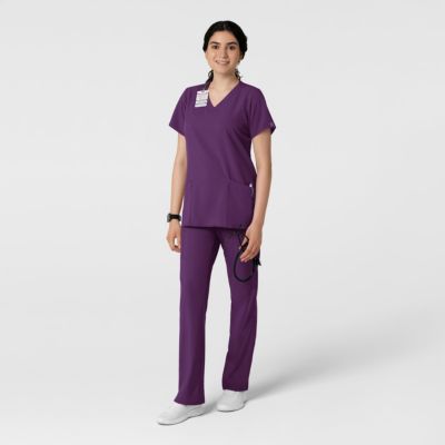 Women's W123 Basic V-Neck Scrub Top