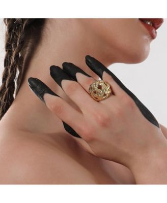 Women's The Basket Weave Statement Ring