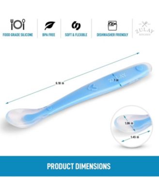 6 Pack Silicone Baby Spoon - First Stage Baby Feeding Spoon