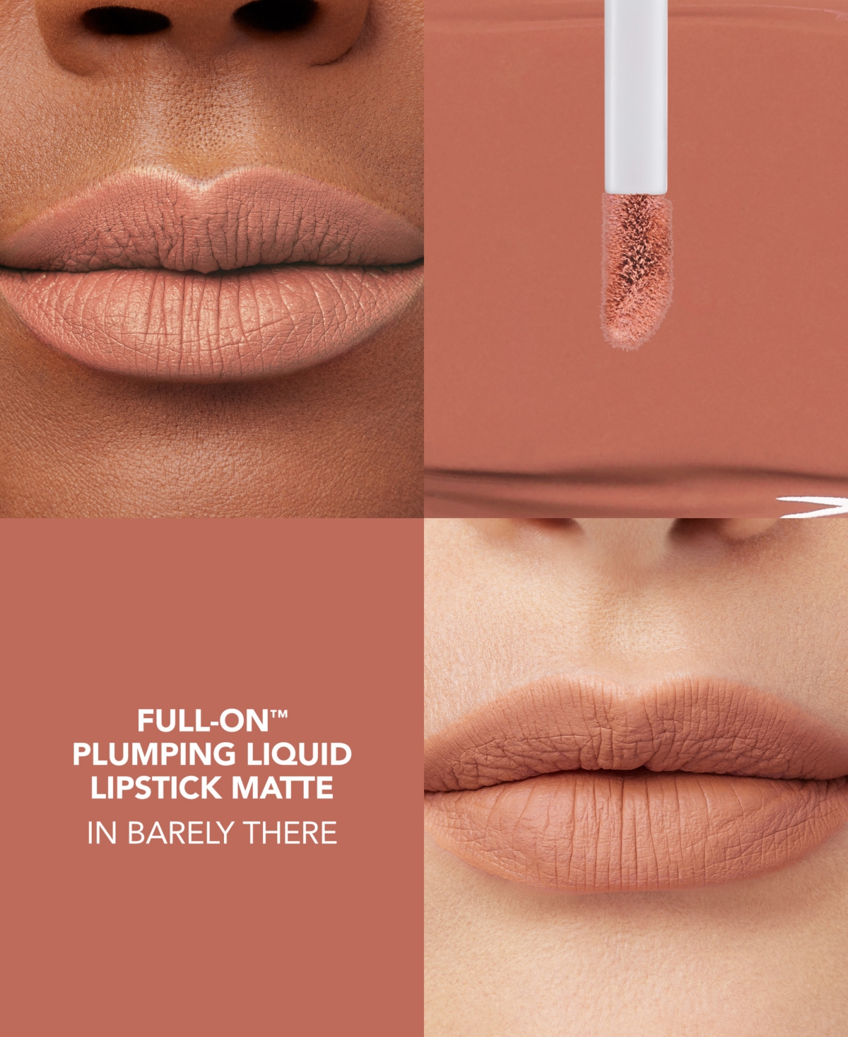 Buxom Cosmetics Full-on Plumping Matte Liquid Lipstick In Barely There