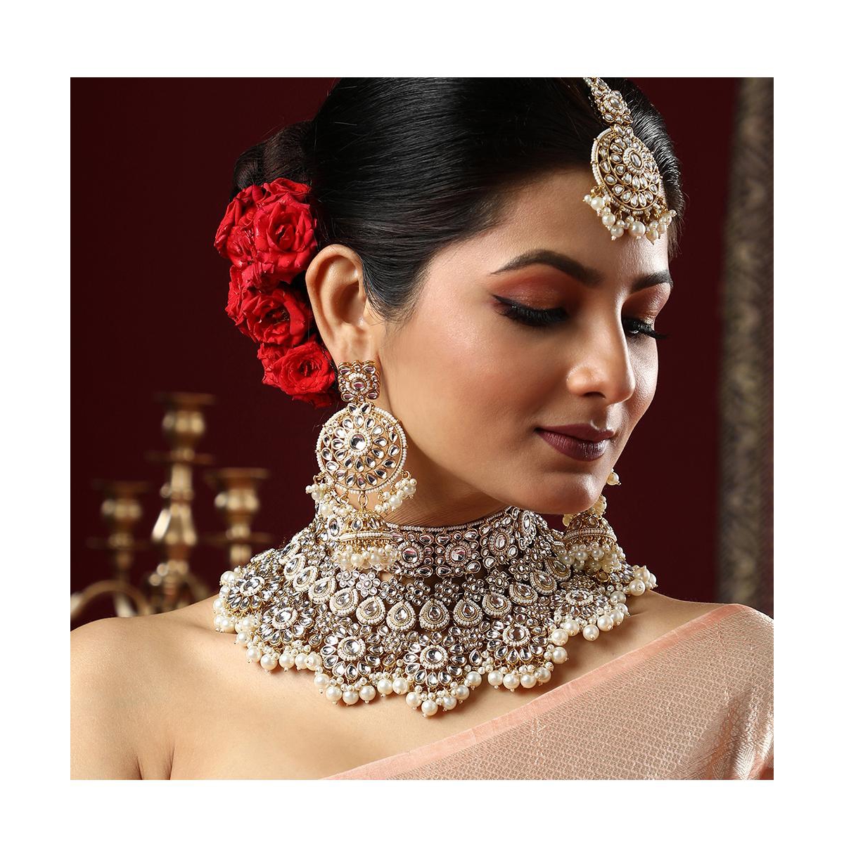 Sohi Women's The Mehrunissa Jewellery Set In Silver