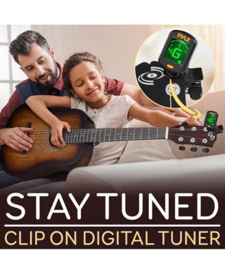 34" Acoustic Guitar Kit - 6-String 1/2 Junior Size Guitar with Accessories, Brown (PGA820BR)