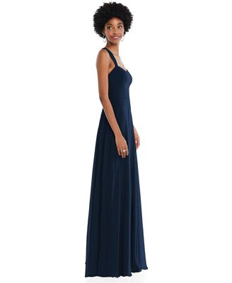 Contoured Wide Strap Sweetheart Maxi Dress