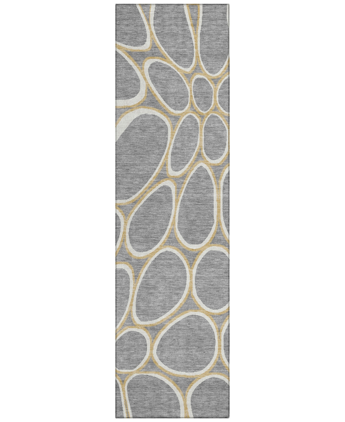 Addison Chantille Machine Washable Acn1041 2'3"x7'6" Runner Area Rug In Gray