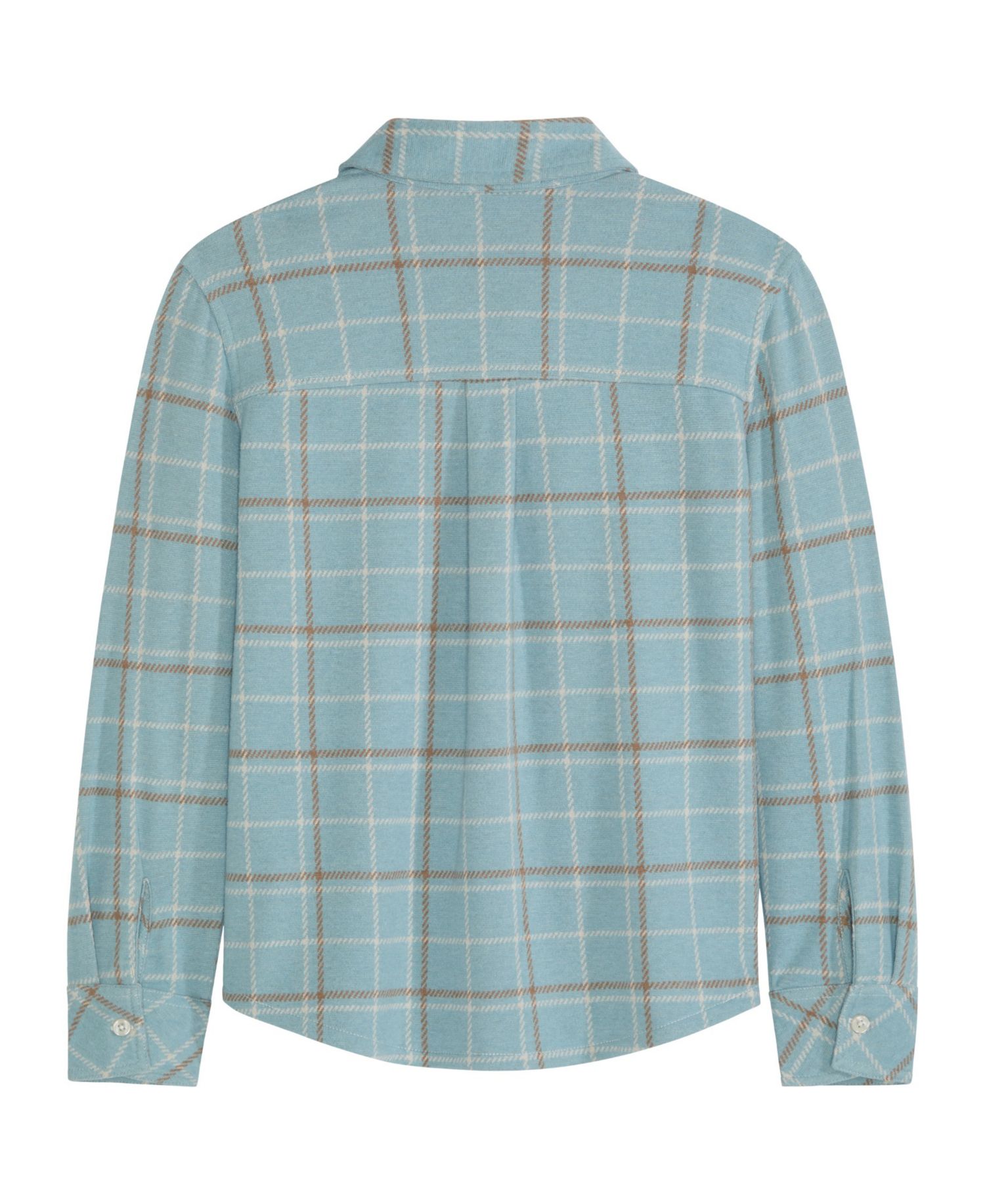 Big Boys Yarn Dye Knit Twill Button Up Shirt