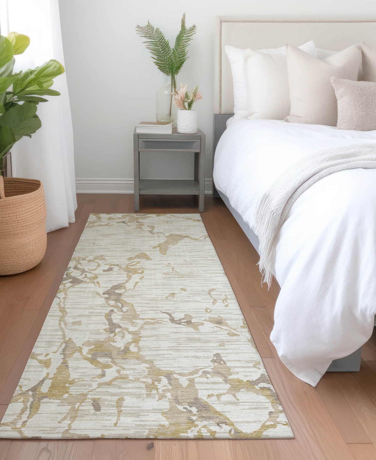 Addison Chantille Machine Washable Acn1046 2'3"x7'6" Runner Area Rug In Ivory