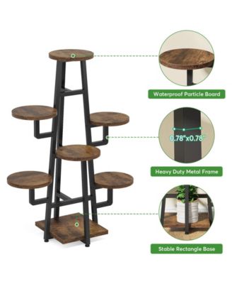 Wooden Corner Plant Pots Holder Rack Flower Stand Shelf Planter Organizer,7 Tier Plant Stand Indoor