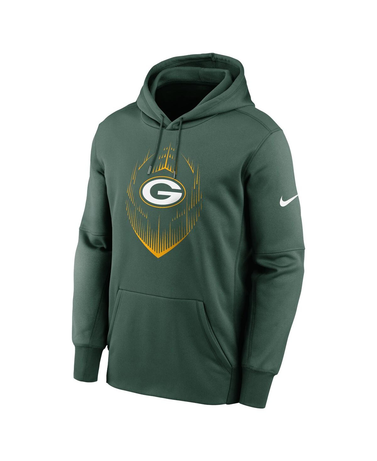 Nike Men'sGreen Bay Packers Icon Performance Pullover Hoodie - Green