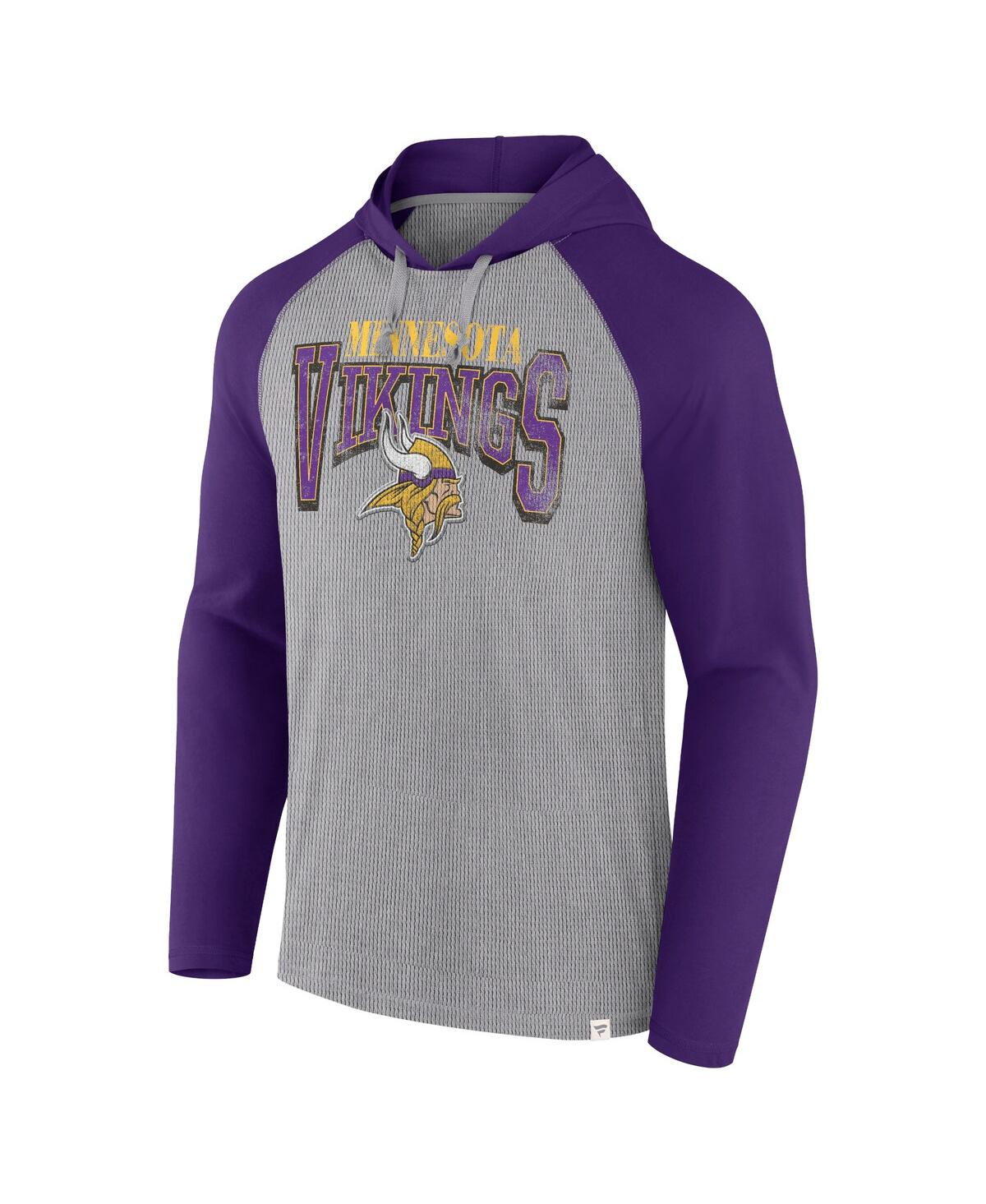 Fanatics Men's Minnesota Vikings Under Center Long Sleeve Hoodie T-shirt - Purple