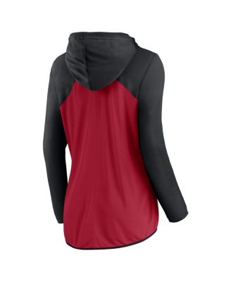 Women's Red/Black Atlanta Falcons Script Full-Zip Hoodie