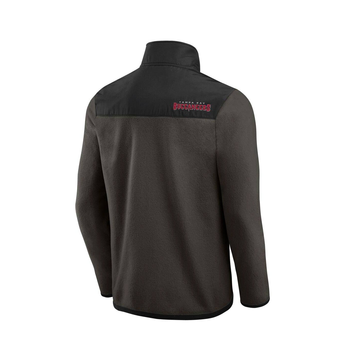 Мужская куртка Fanatics Pewter Tampa Bay Buccaneers Color Block Polar Fleece Full-Zip — фото 4