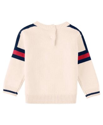 Baby Boys and Girls Cream Atlanta Braves Sweater