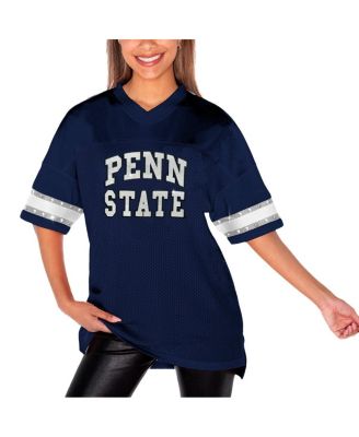 Women's Navy Penn State Nittany Lions Until Kickoff Rhinestone Fashion T-Shirt
