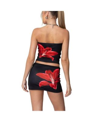 Womens Tiger Blossom Tube Top