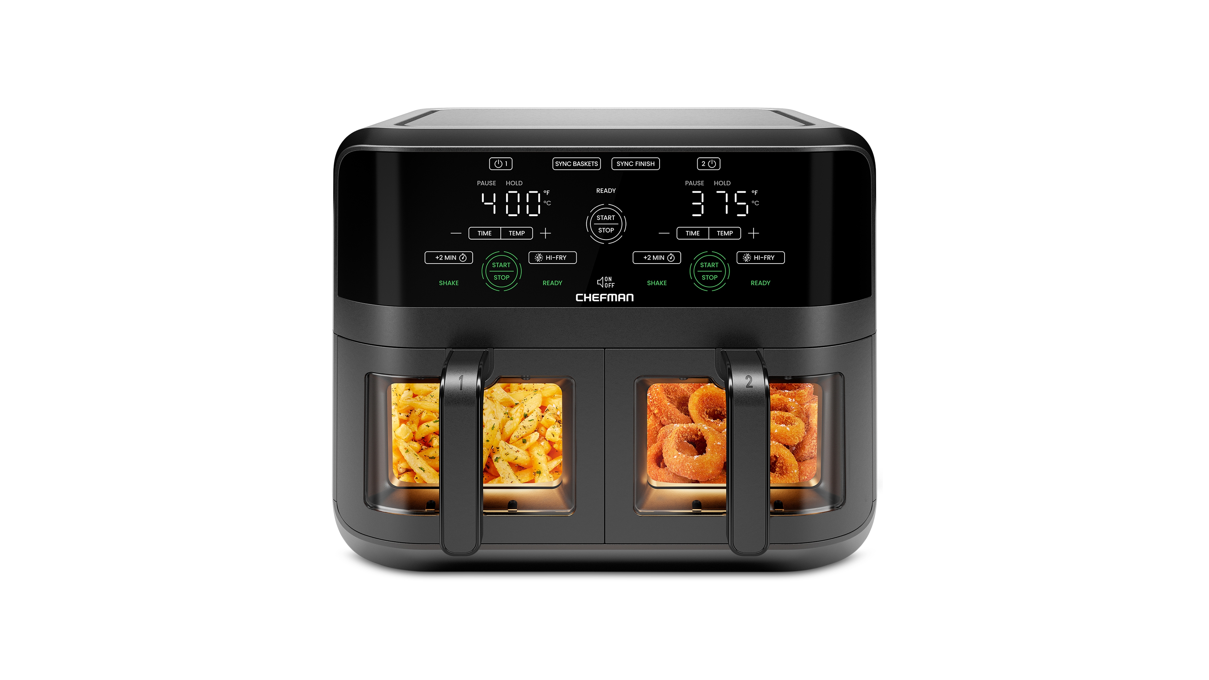 Chefman 6-Qt. Digital Dual-Cooking Double-Basket Air Fryer