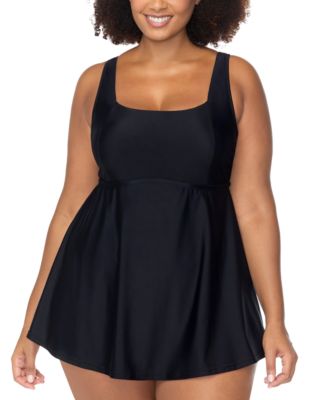 Raisins Curve - Trendy Plus Size Straya Printed Underwire Tankini Top