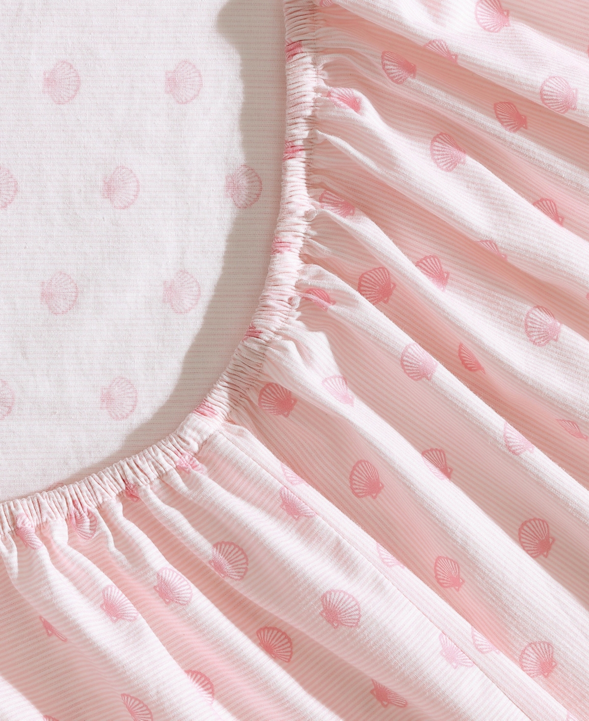 Laura Ashley 200-thread Cotton 4 -pc. Sheet Set, Full In Scallop Dollop