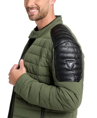 Men's Lightweight Quilted Jacket with Moto Detail
