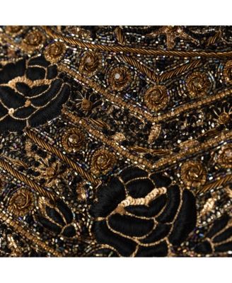 Women's Raw Silk Hand Embroidered Gown