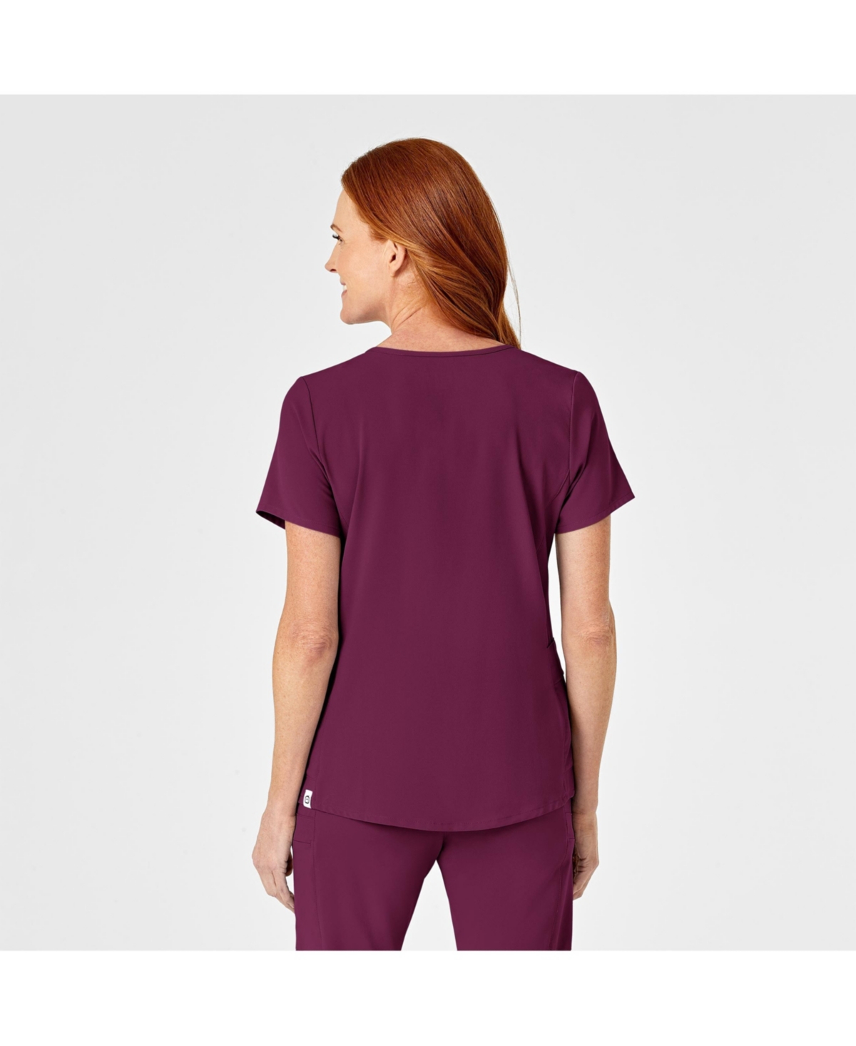 Wink Plus Size Renew Mock Wrap Scrub Top