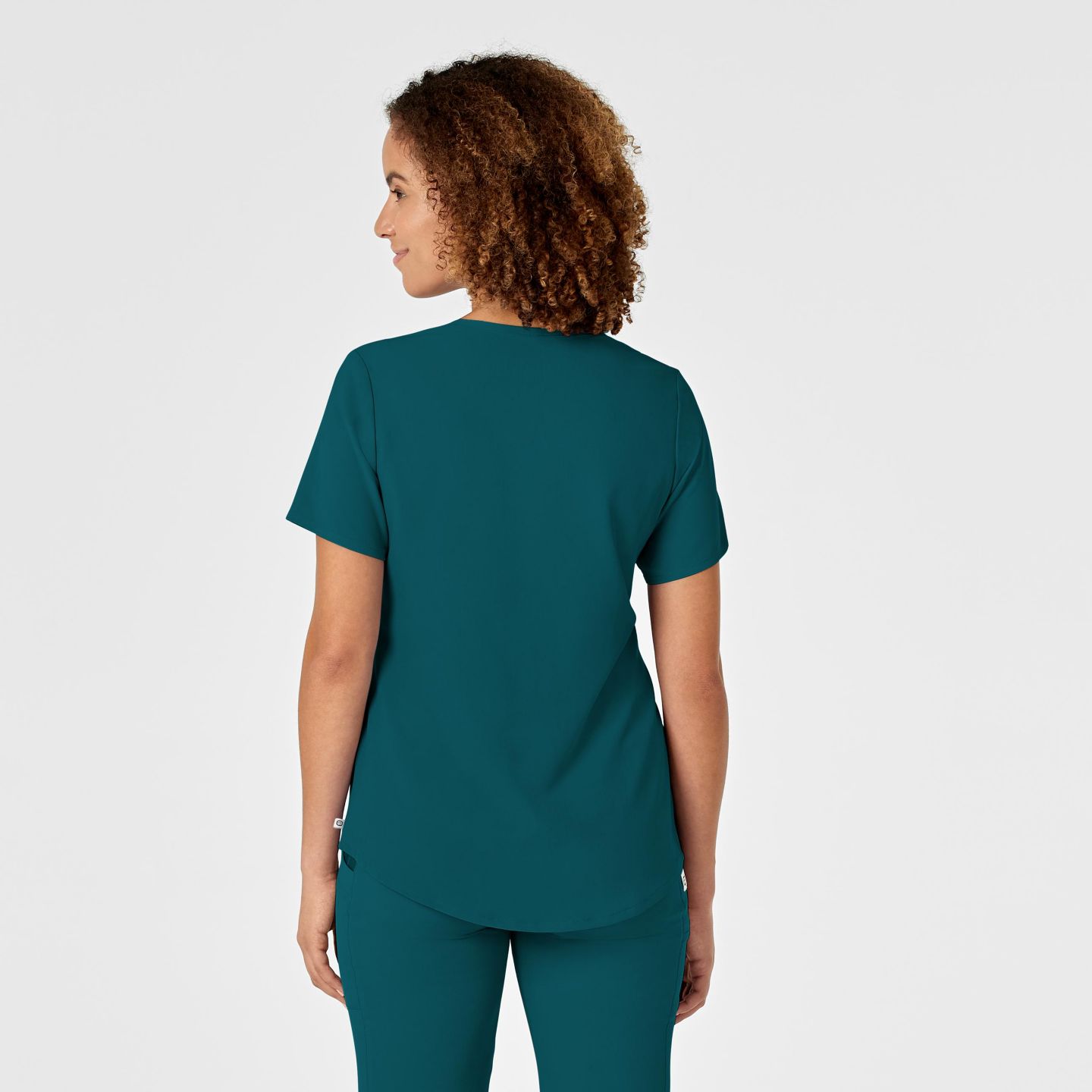 Женский топ Wink Renew V-Neck Scrub, цвет: Синий, вариант 1 — фото 2