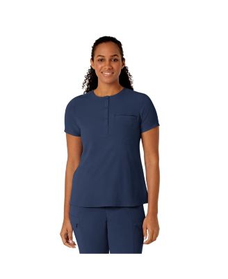 Women's RENEW Mandarin Collar Tuck-In Scrub Top