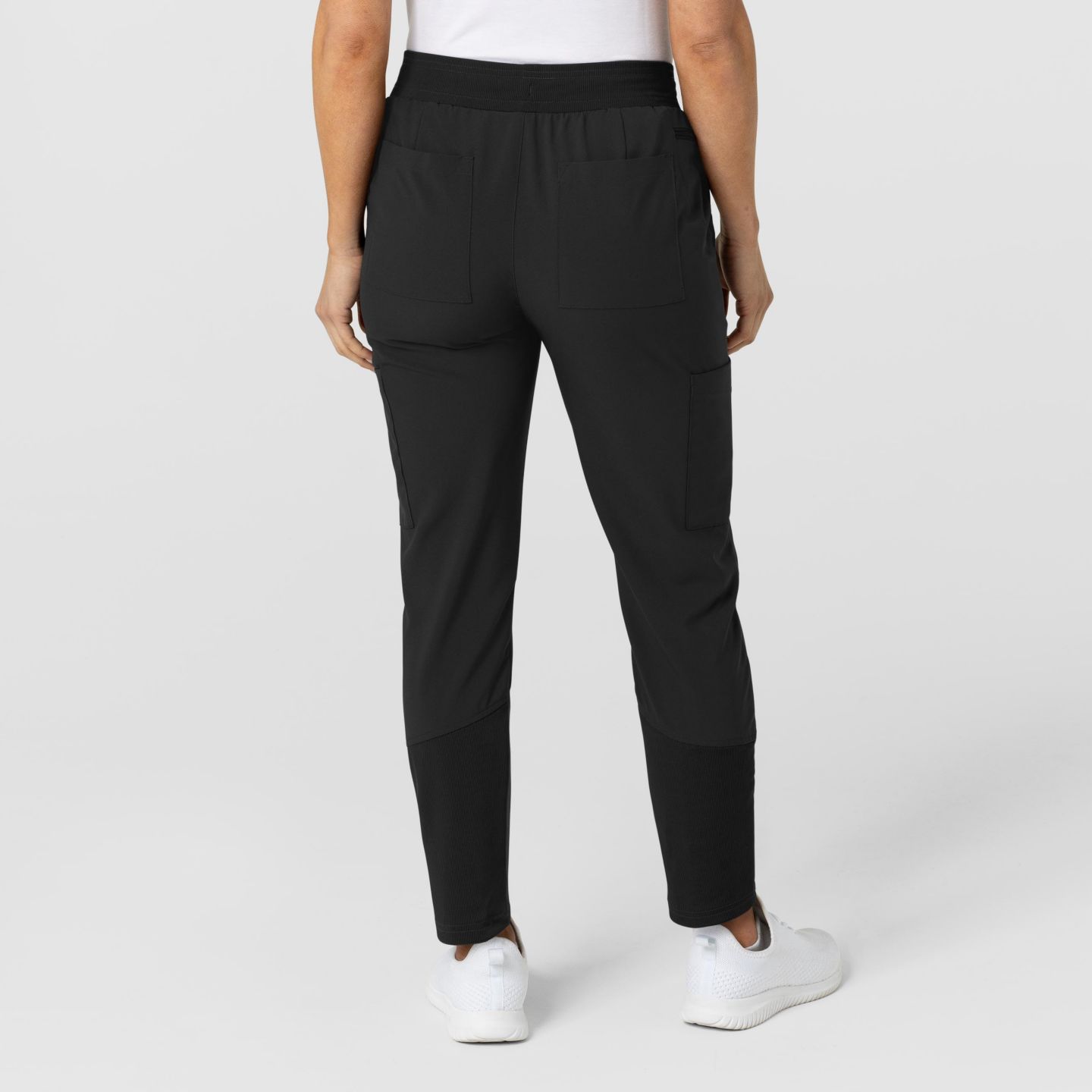Женские брюки Wink W123 Flex-n-Reach Track Scrub Pant Regular, цвет: Чёрный — фото 3