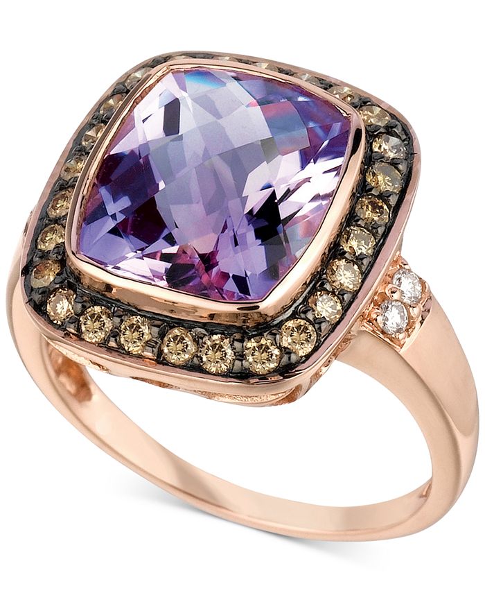 Le Vian Amethyst (4-1/2 ct. t.w.) and Diamond (1/3 ct. t.w.) Ring in ...