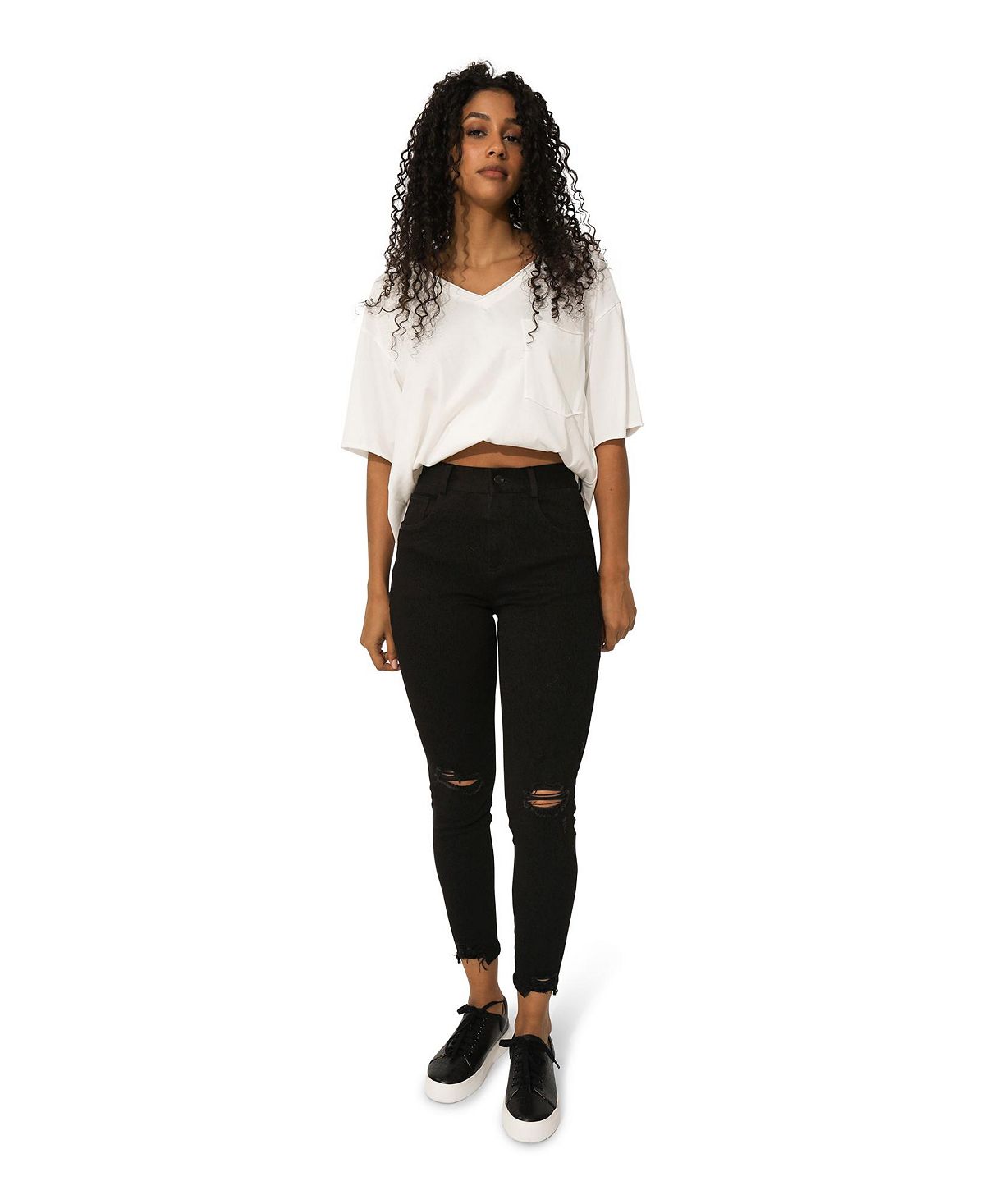 Belle & Bloom Women's Skinny Dip Jeans view 2 — MAYCSS fashion products