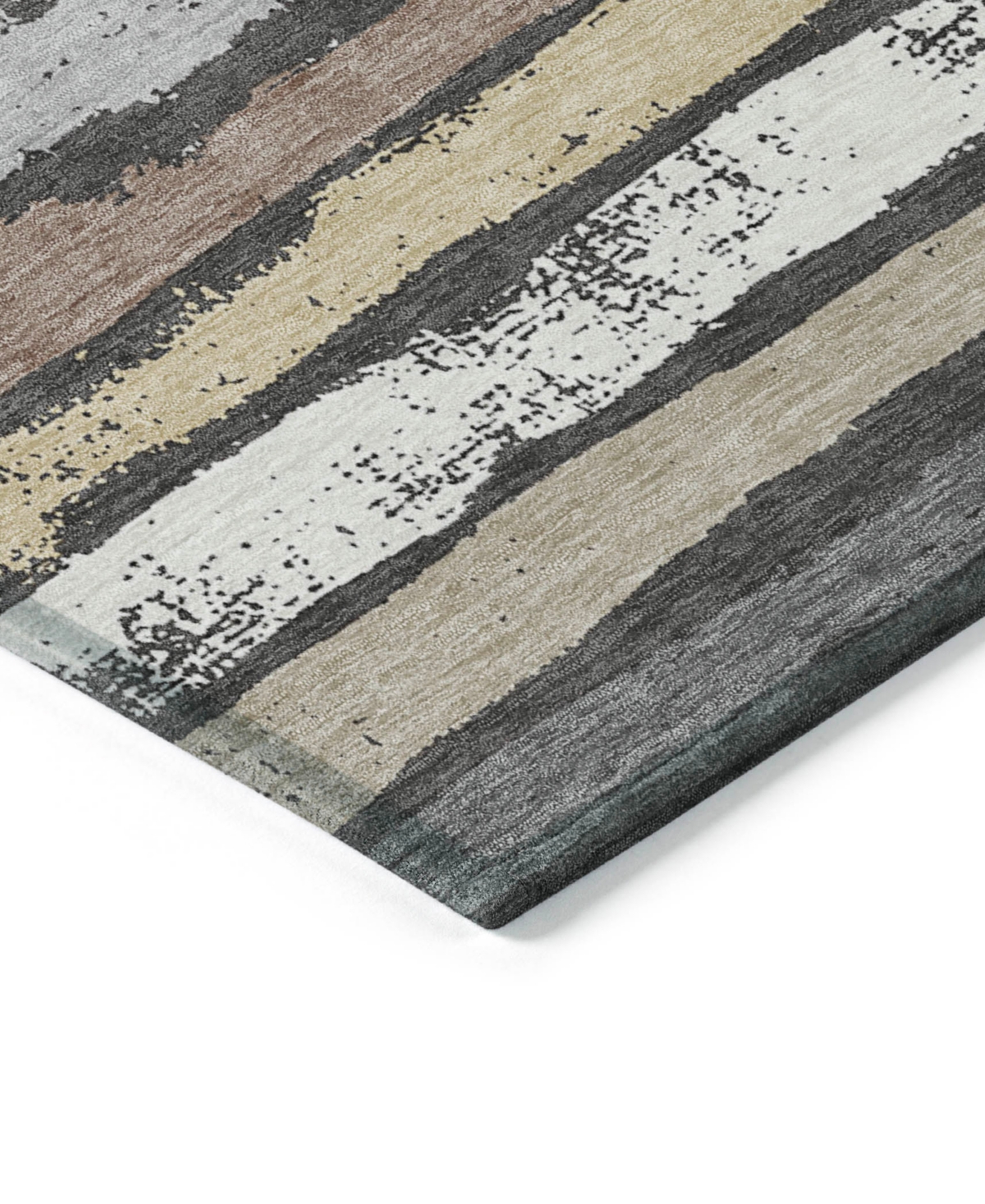 Addison Chantille Machine Washable Acn1019 8'x10' Area Rug In Charcoal