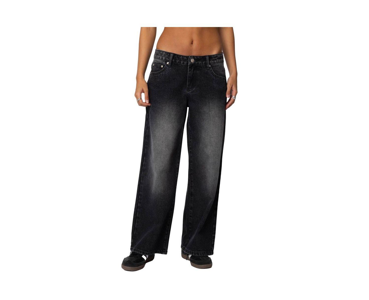 Women's Magda Low Rise Acid Wash Jeans