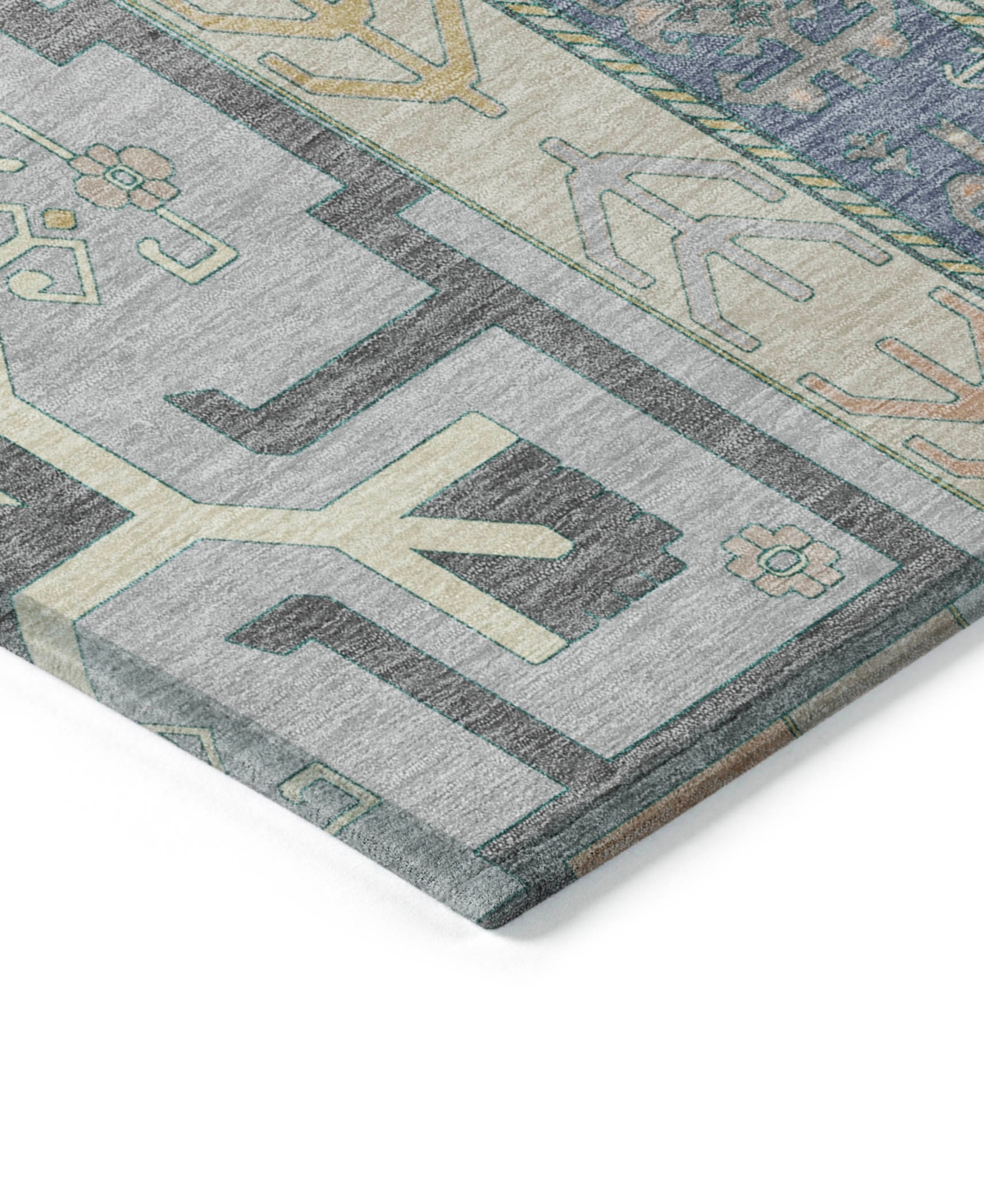 Addison Chantille Machine Washable Acn1015 9'x12' Area Rug In Silver