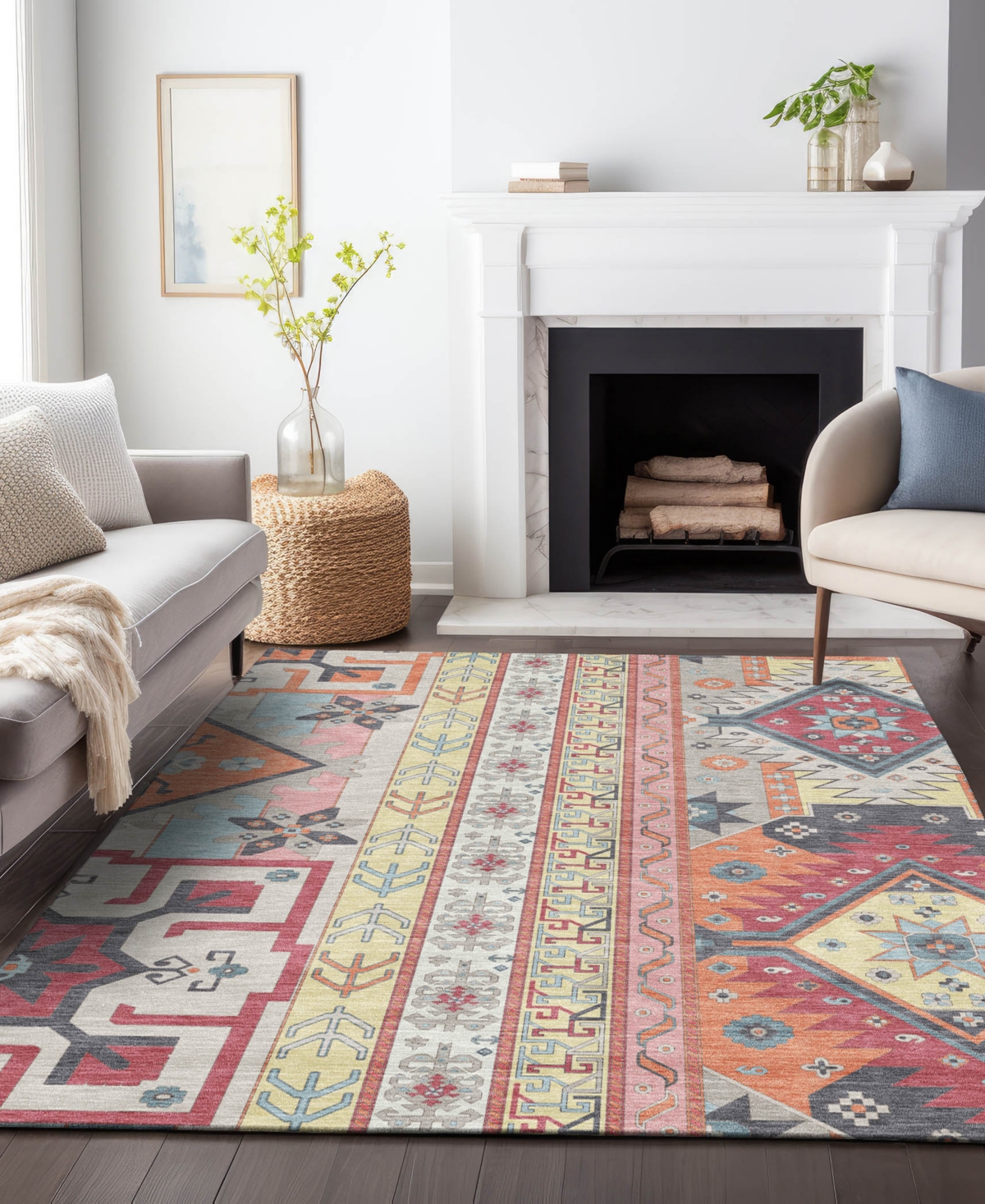 Addison Chantille Machine Washable Acn1015 9'x12' Area Rug In Ivory