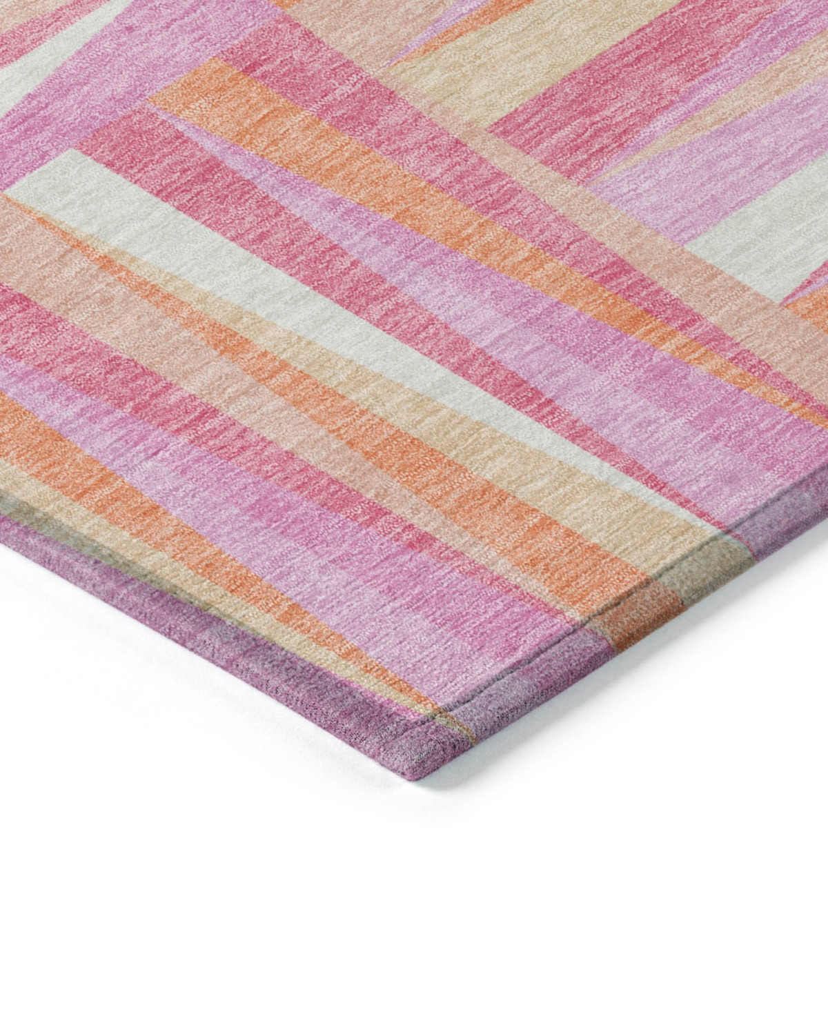 Addison Chantille Machine Washable Acn1012 9'x12' Area Rug In Rose