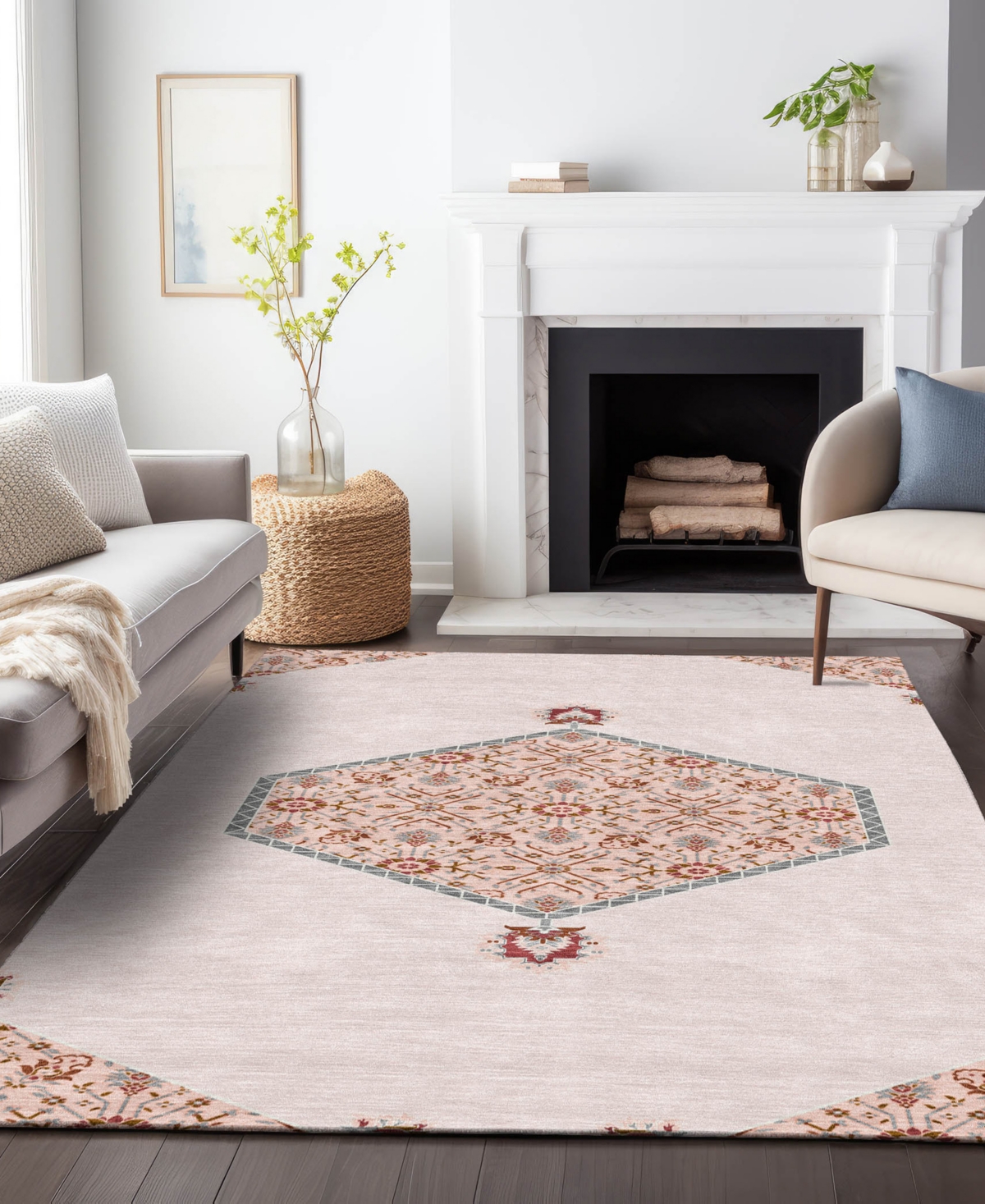 Addison Chantille Machine Washable Acn1011 8'x10' Area Rug In Pink