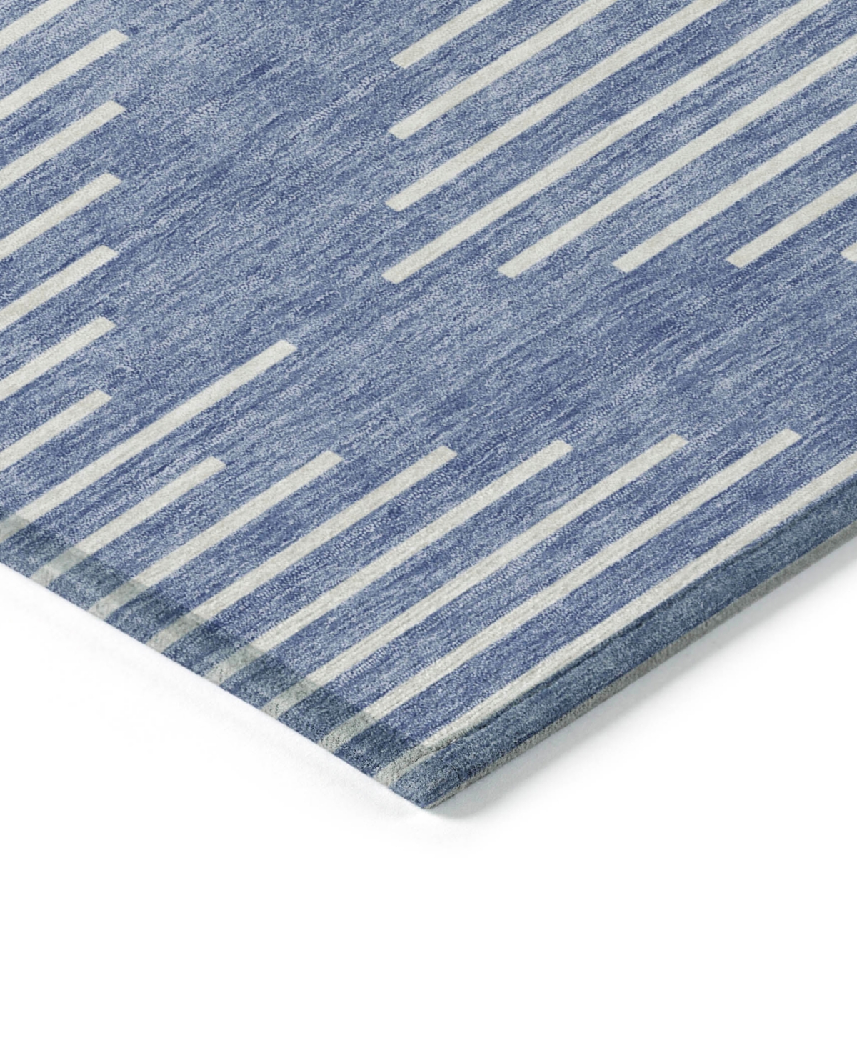 Shop Addison Chantille Machine Washable Acn1016 3'x5' Area Rug In Denim