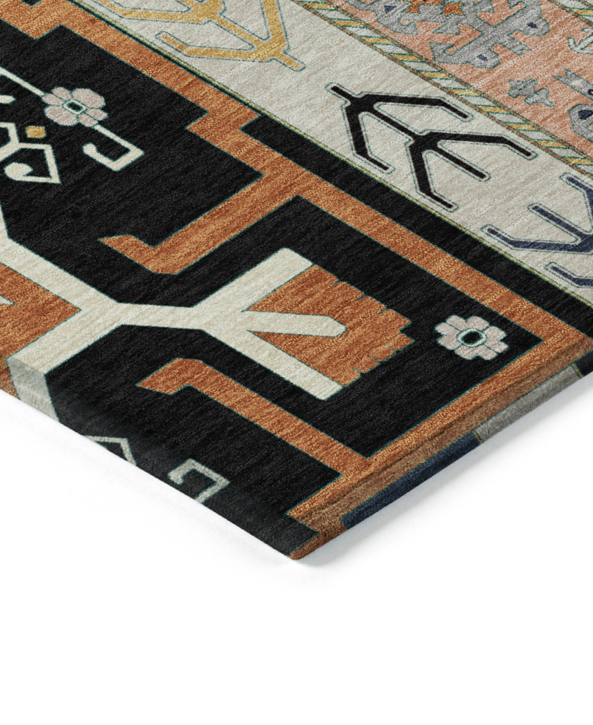 Addison Chantille Machine Washable Acn1015 2'6"x3'10" Area Rug In Black