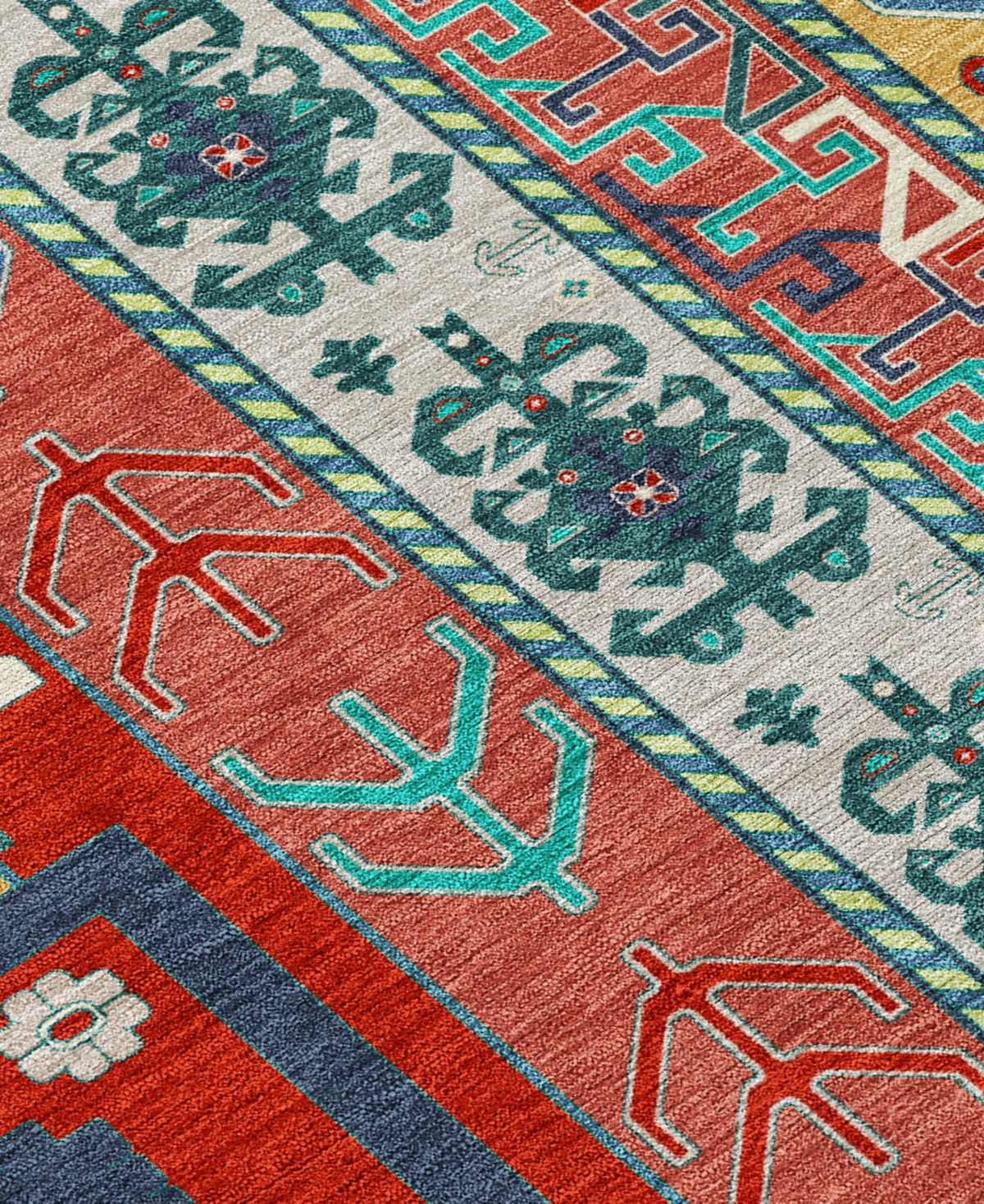 Addison Chantille Machine Washable Acn1015 2'3"x7'6" Runner Area Rug In Red