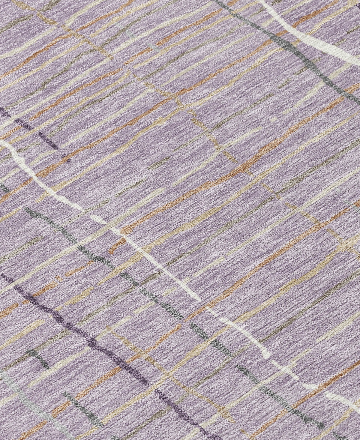 Addison Chantille Machine Washable Acn998 2'3"x7'6" Runner Area Rug In Lavender