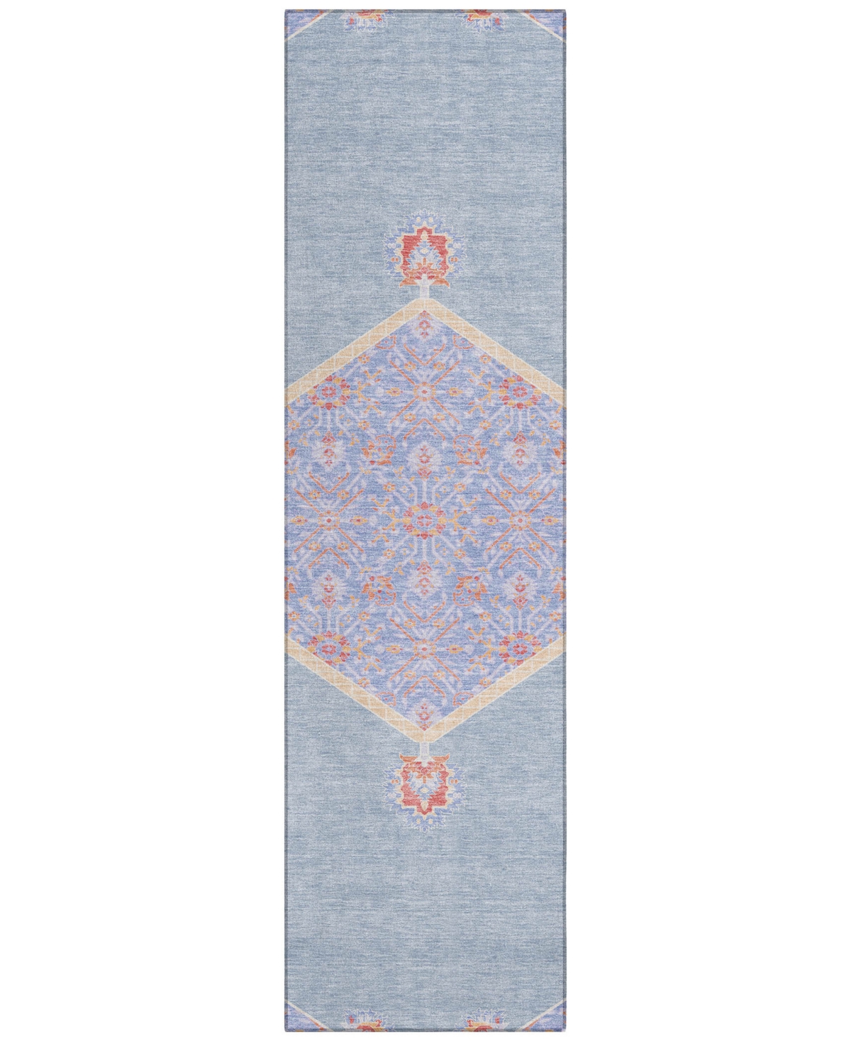 Shop Addison Chantille Machine Washable Acn1011 2'3"x7'6" Runner Area Rug In Denim