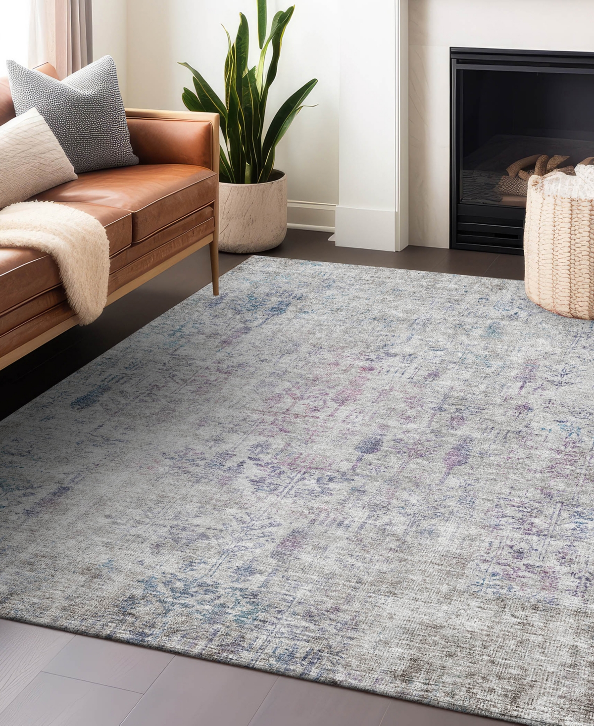 Addison Chantille Machine Washable Acn1092 8'x10' Area Rug In Ivory
