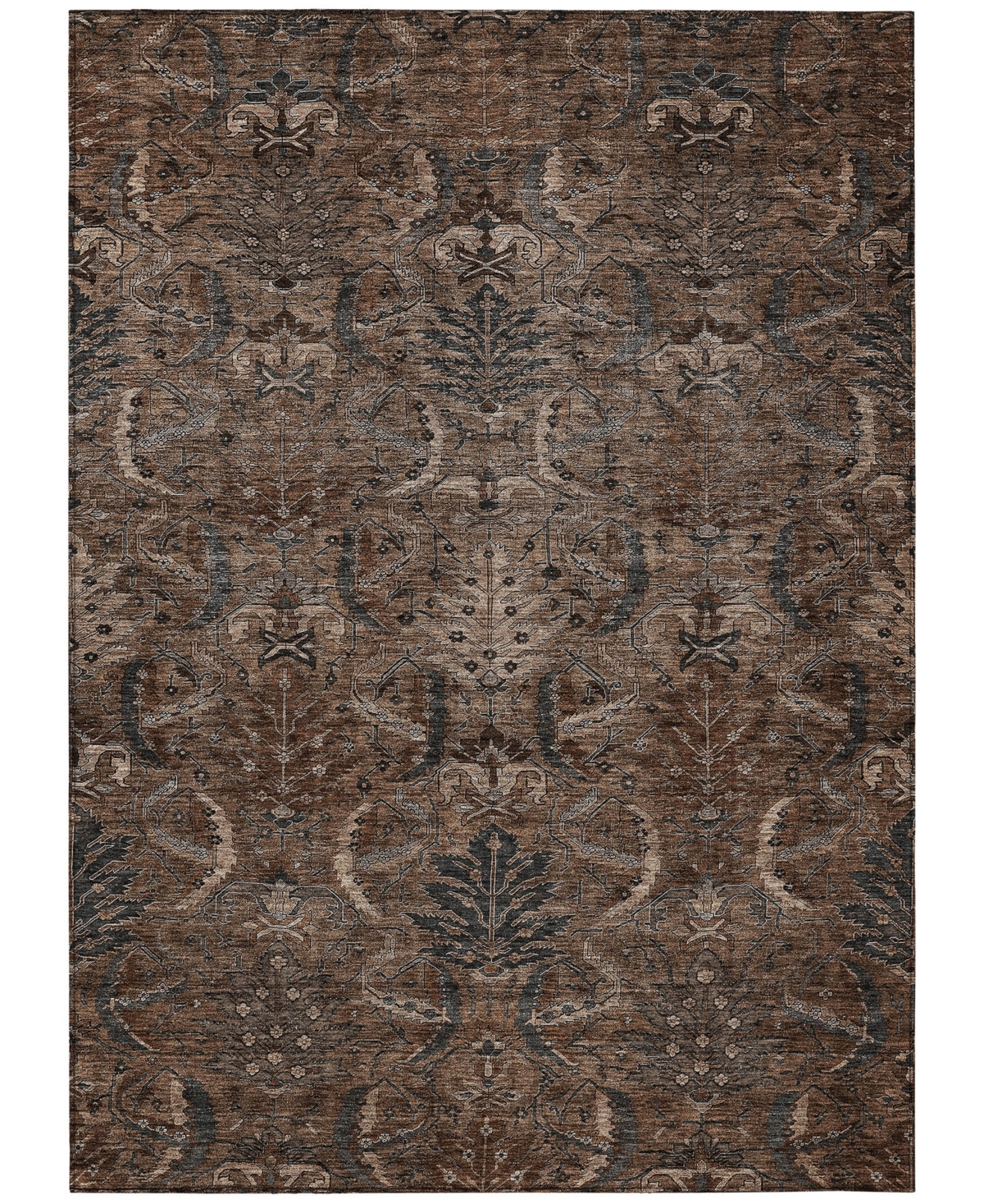 Addison Chantille Machine Washable Acn1082 5'x7'6" Area Rug In Cocoa
