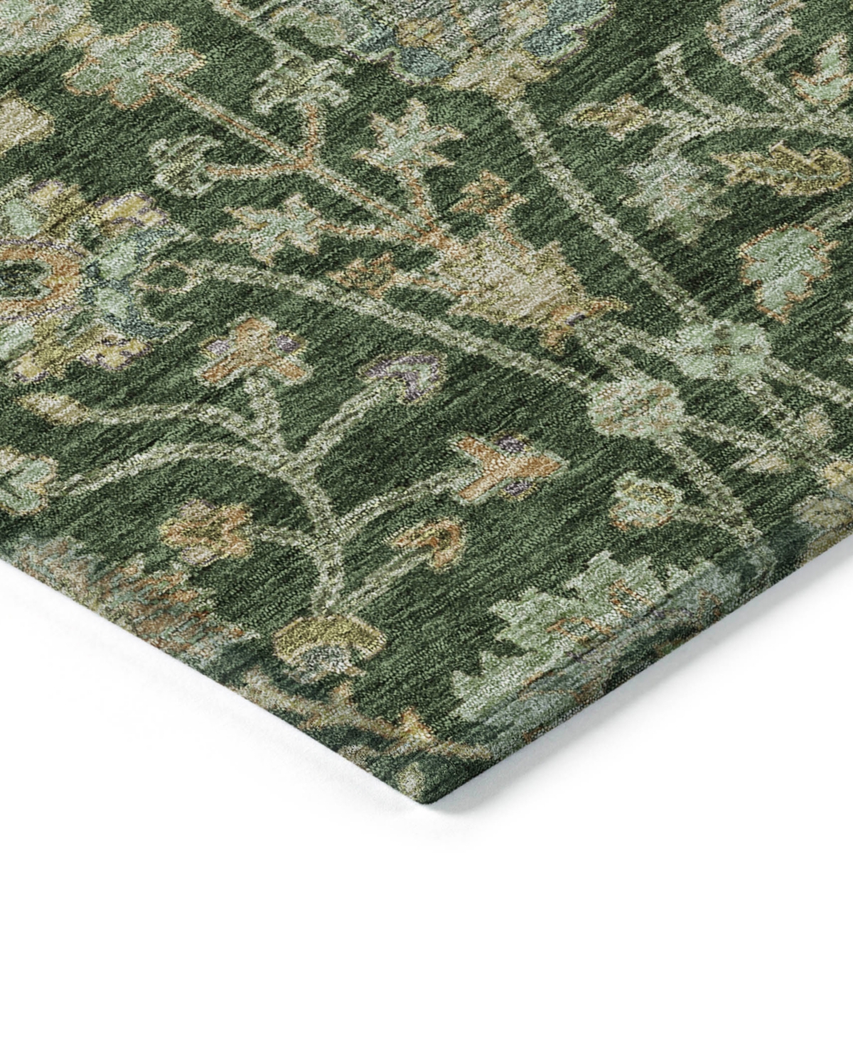 Addison Chantille Machine Washable Acn1087 5'x7'6" Area Rug In Green