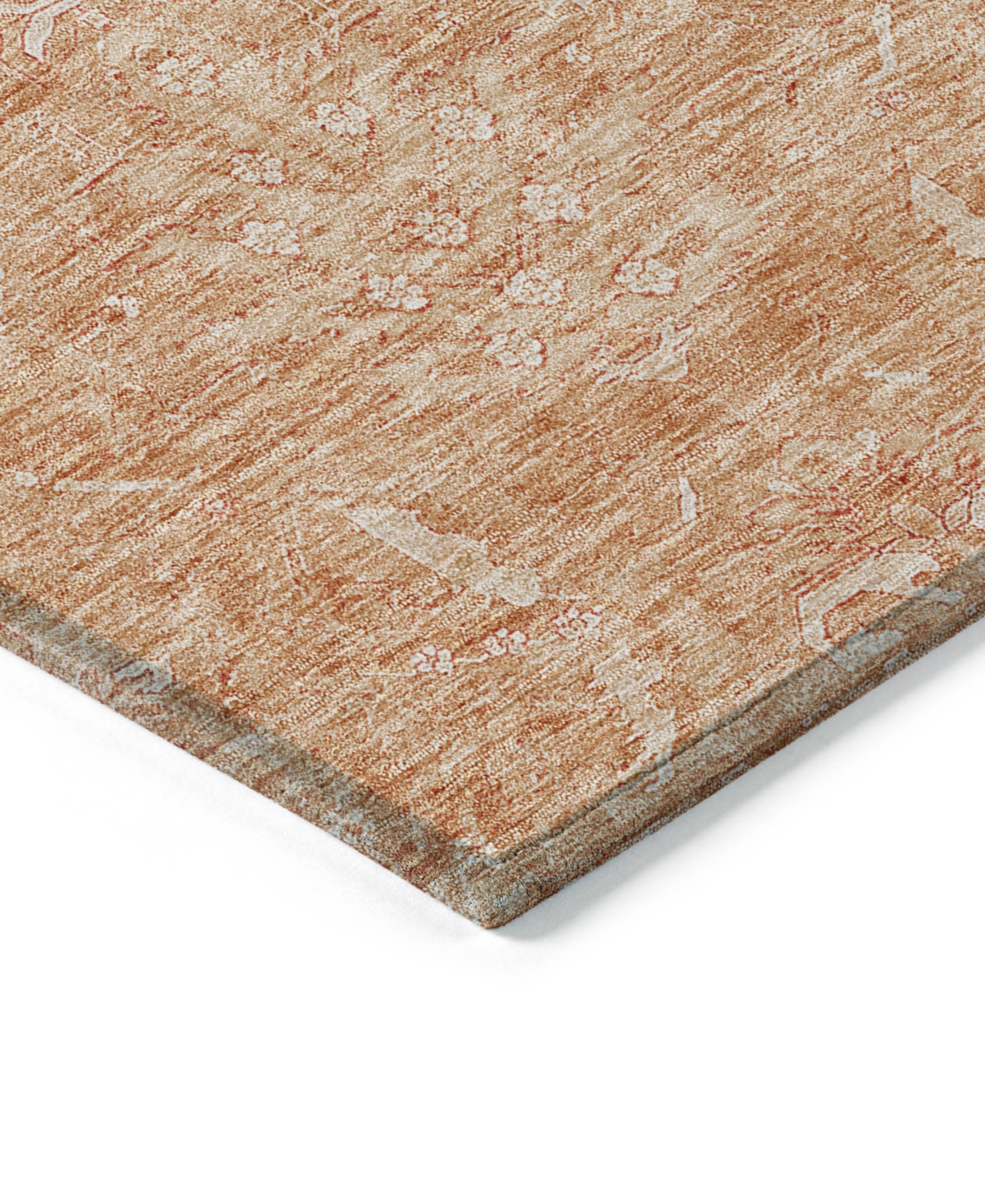 Addison Chantille Machine Washable Acn1083 2'3"x7'6" Runner Area Rug In Salmon