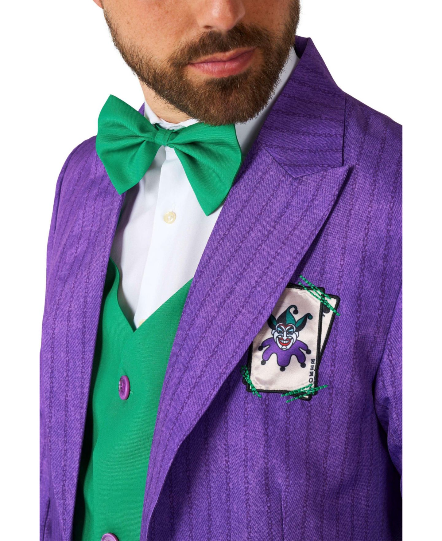 Suitmeister Men's Official DC Comics Joker Tailcoat Costume Suits, цвет: Фиолетовый — фото 7