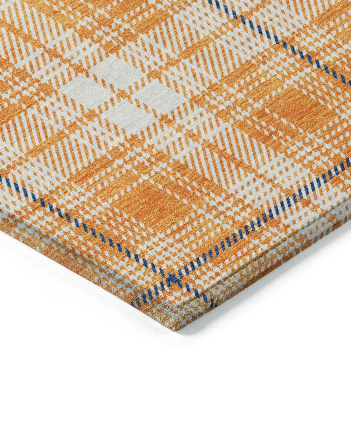 Addison Chantille Machine Washable Acn993 5'x7'6" Area Rug In Orange