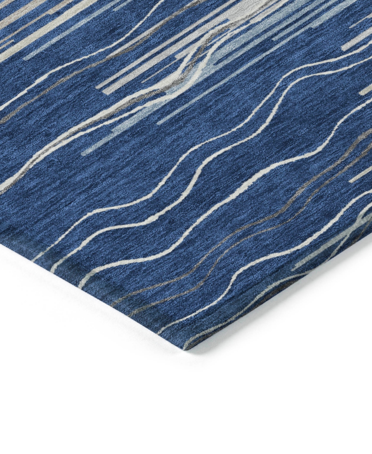Addison Chantille Machine Washable Acn996 3'x5' Area Rug In Navy