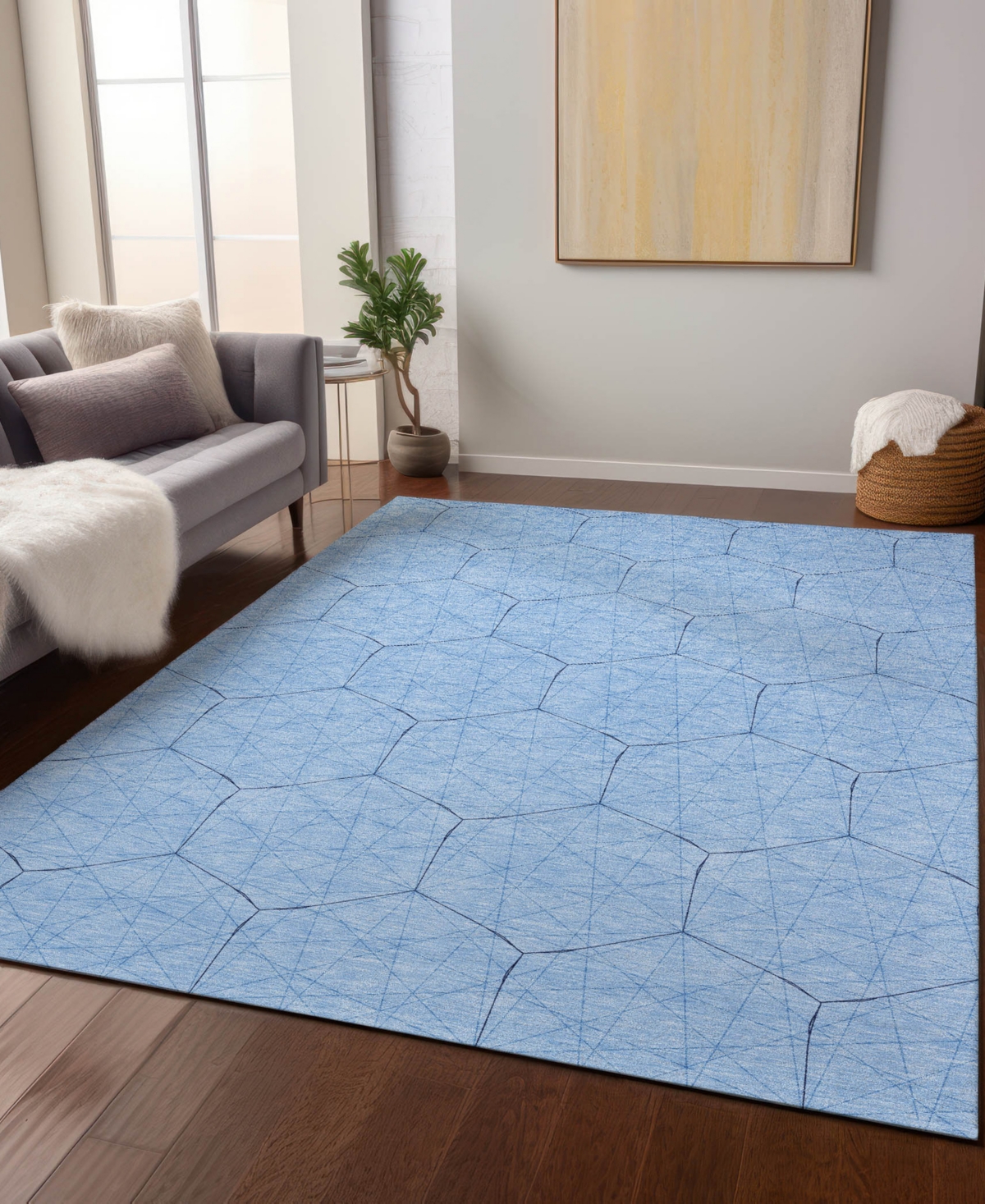 Addison Chantille Machine Washable Acn987 2'6"x3'10" Area Rug In Mist
