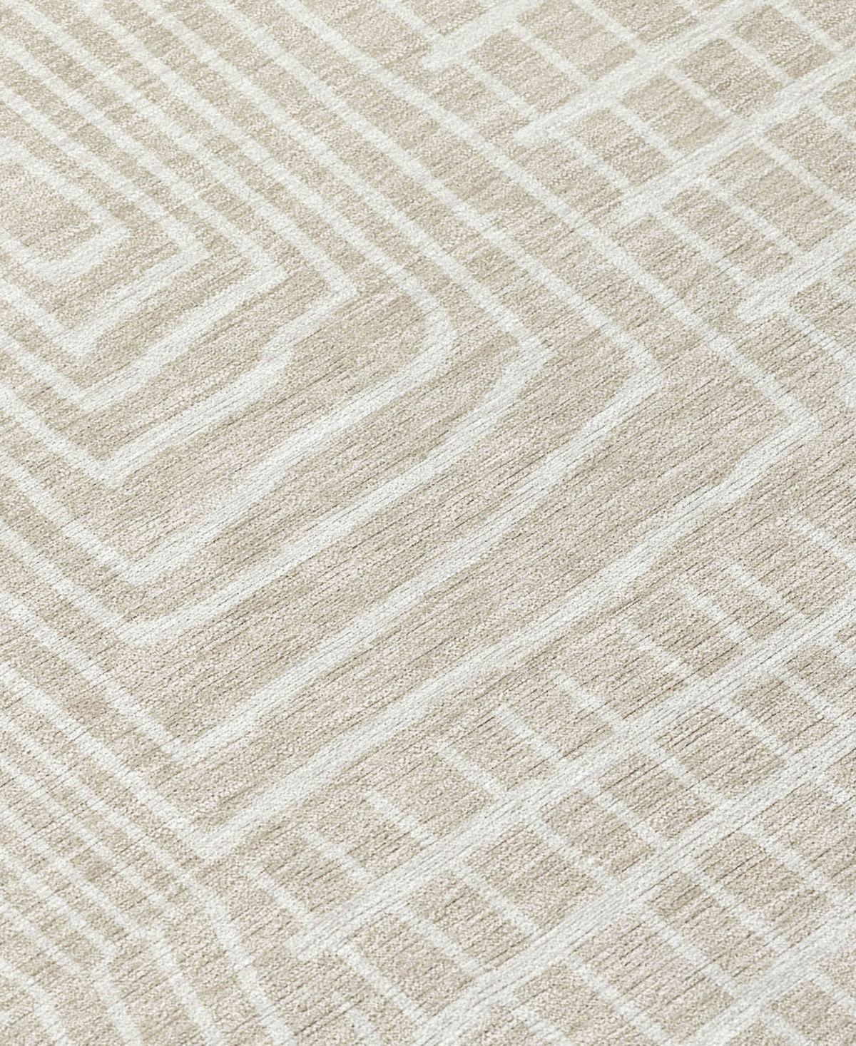 Addison Chantille Machine Washable Acn990 2'3"x7'6" Runner Area Rug In Beige